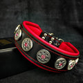 "Bijou" Collar Black & Red, Bestia Premium Brand